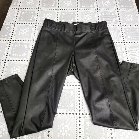 Old Navy Pants - Old Navy Stevie high rise faux leather leggings pants with seam size large